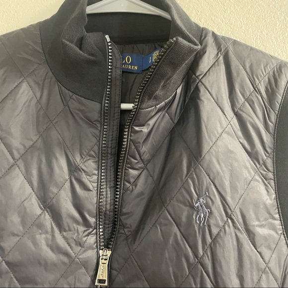NWT Polo Ralph Lauren Men's Black Diamond Quilted Sleeveless Gilet - Picture 10 of 12